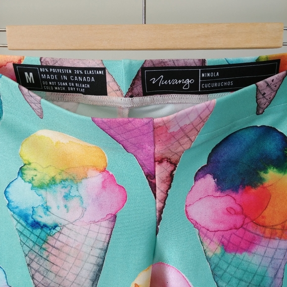 Nuvango Ice Cream Print Leggings by Ninola Size Medium - Picture 11 of 16